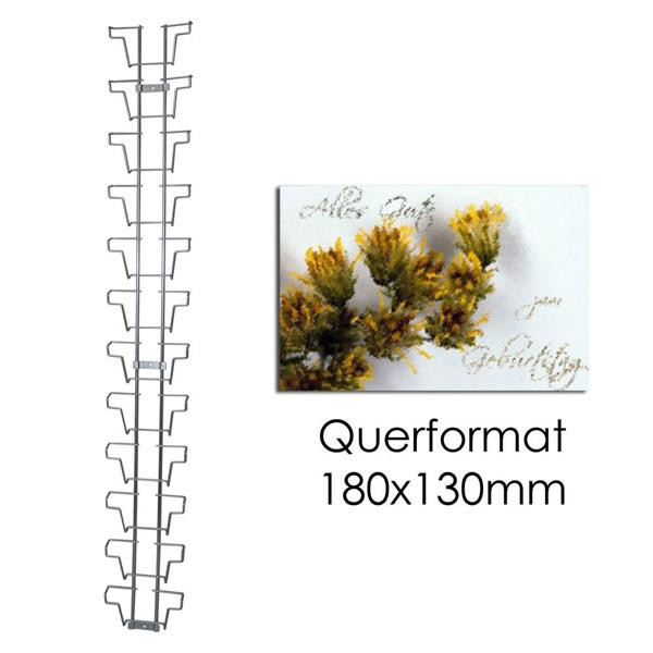 Wandhalter für Postkarten, 12 Fächer