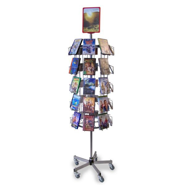 DVD / CD - Drehständer mit 40 Fächern