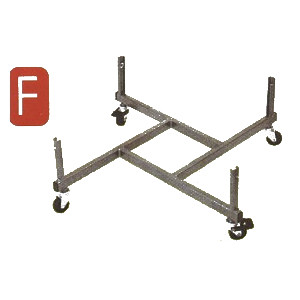 Untergestell für 4 Gitter