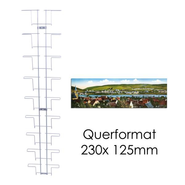 Wandhalter für Postkarten, 9 Fächer