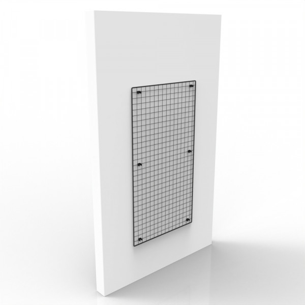 Wandgitter schwarz 150 x 80 cm