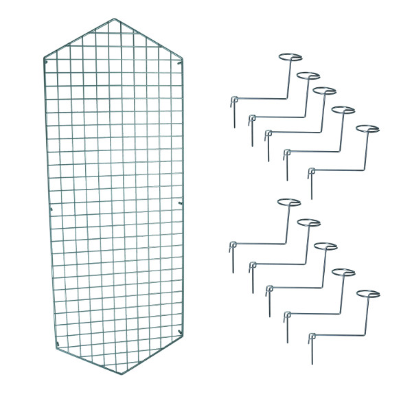 Gitter, angespitzt, mit Hut- / Mützenhalter