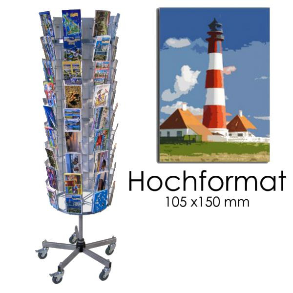 Postkartenständer, 72 Kartenfächer