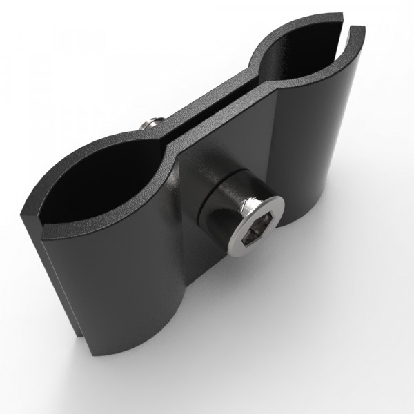 Parallelverbinder für Gitter schwarz