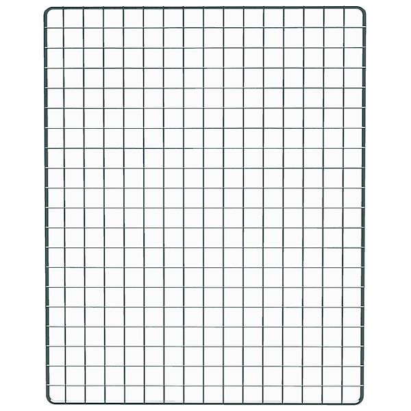 Dekogitter 100 x 80 cm in silber
