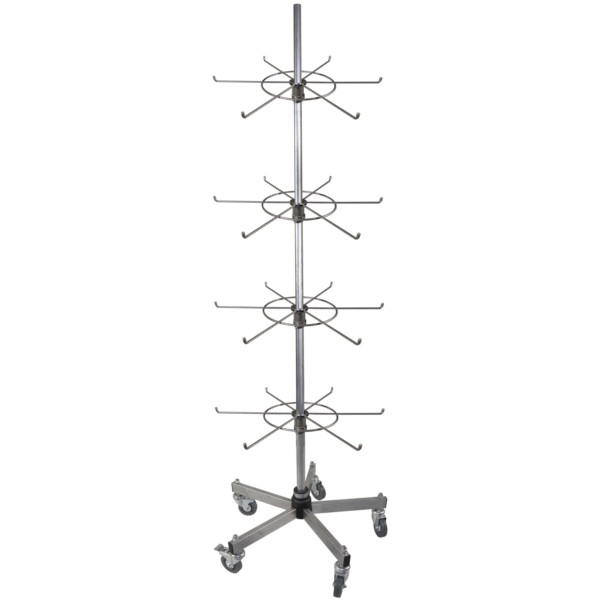 Hakenständer, Ø 60 cm, mit 4 identischen Hakenkränzen