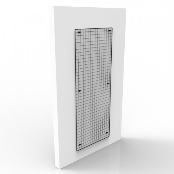 Wandgitter schwarz 200 x 80 cm