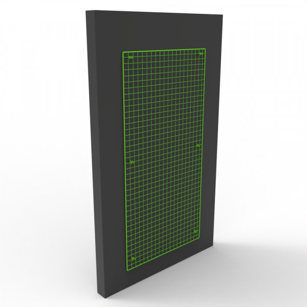 Wandgitter RAL 6018 in grün 200 x 100 cm / Preis auf Anfrage