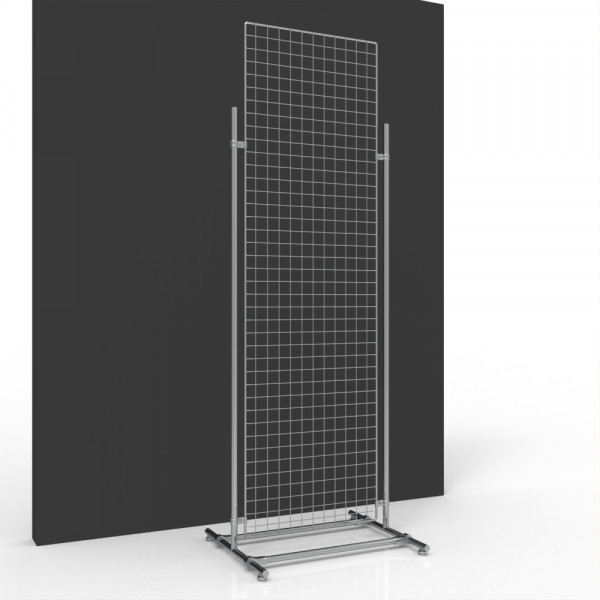 Gitterwand chrom 200 x 60 cm