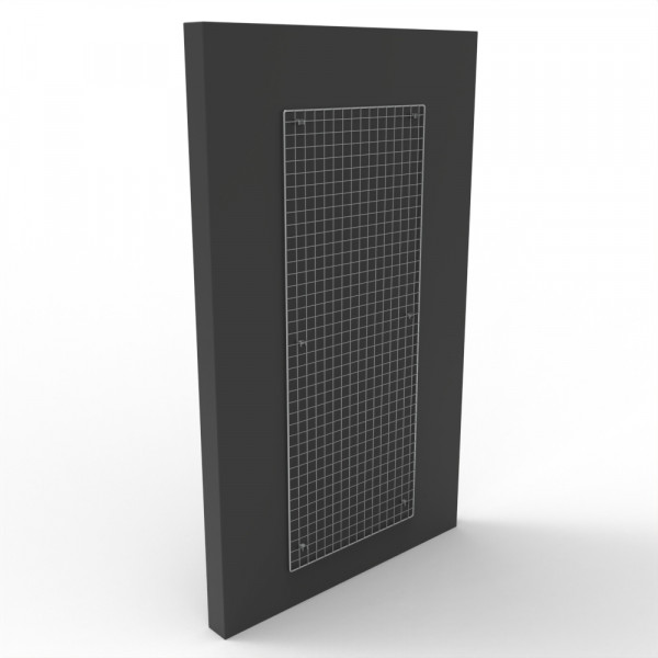 Wandgitter chrom 200 x 80 cm