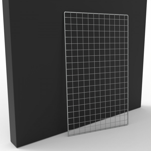 Dekogitter chrom, 100 x 60 cm