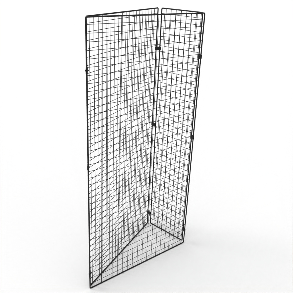 Zickzack Gitterwand für Ladenbau und Verkaufsfläche