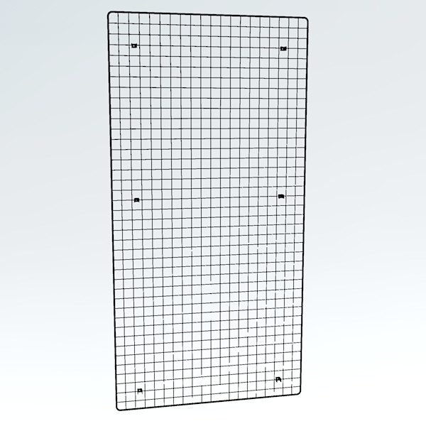 Wandgitter weiß 200 x 100 cm