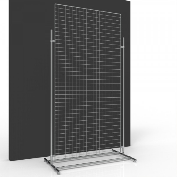 Gitterwand chrom 200 x 100 cm