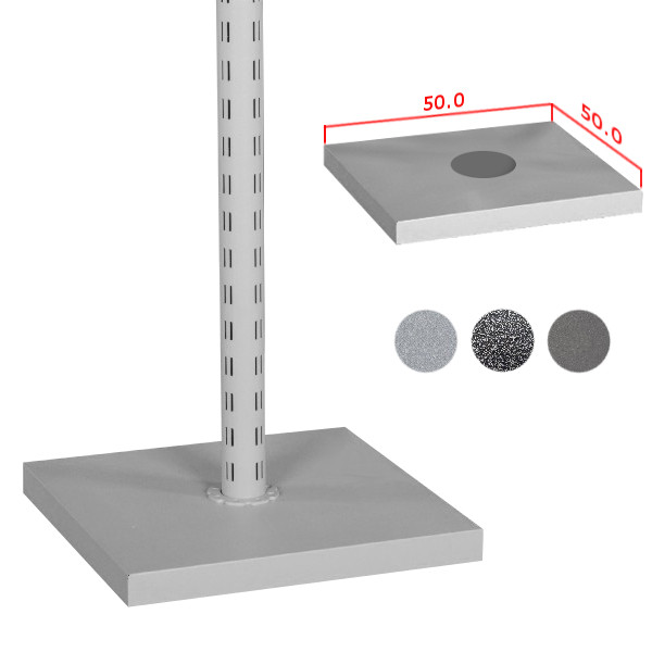 Fußplatte für Tube Säule, 50 x 50 cm