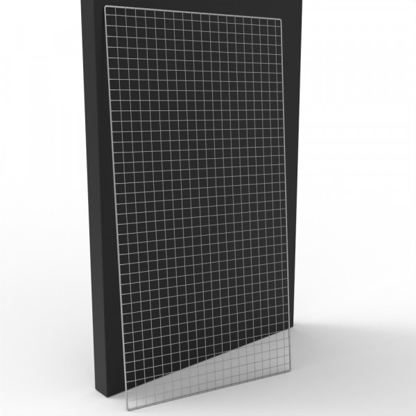 Dekogitter chrom, 200 x 100 cm