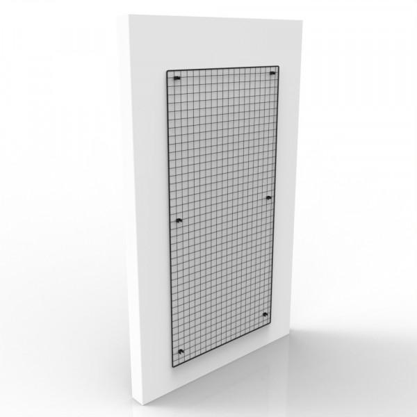 1Wandgitter schwarz 200 x 100 cm
