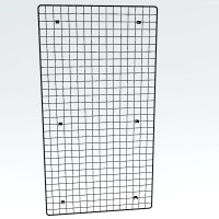 Wandgitter weiß 150 x 80 cm