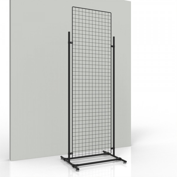 Gitterwand schwarz 200 x 60 cm