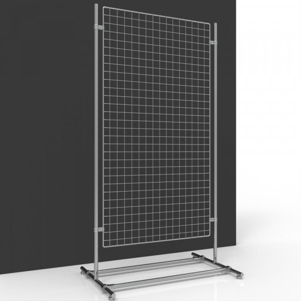 Gitterwand chrom 150 x 80 cm