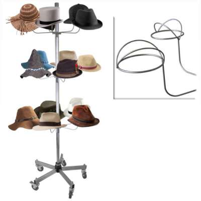 4 Stück Verstellbare Hutständer Aus Edelstahl – Goldfarben, Quadratische Basis, Höhe 20–40 Cm, Für Perücken, Hüte & Masken