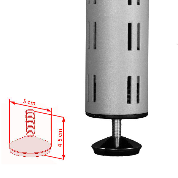 Stellfuß für Tube Säule, 5 cm