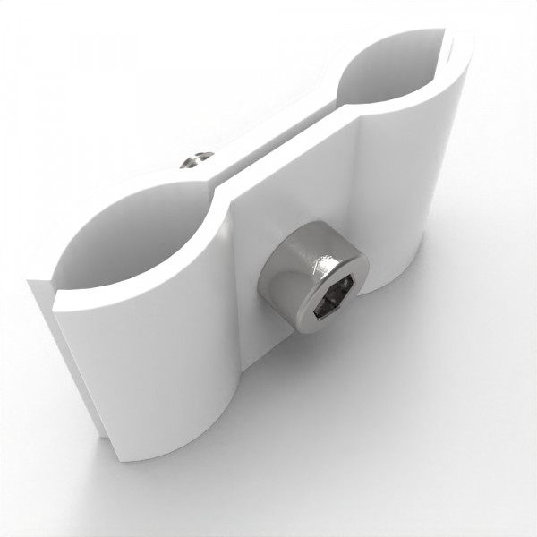 Parallelverbinder für Gitter weiß