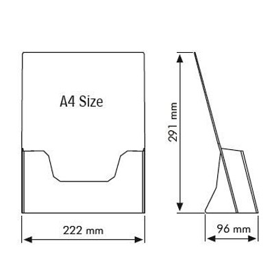 Prospektaufsteller DIN A4